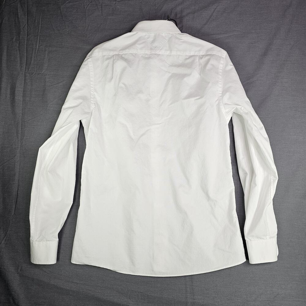 Tommy Hilfiger Slim Fit Long Sleeve Button Down White Men's 15 1/2 34-35